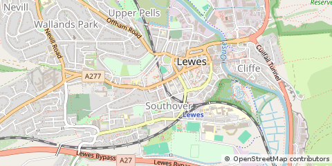 Map of Lewes