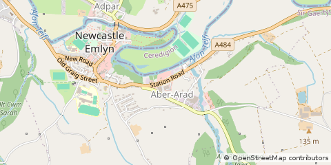 Map of Carmarthenshire