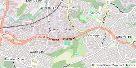 Map of Halesowen, West Midlands