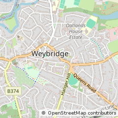 Map of Weybridge