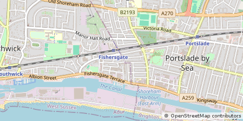 Map of Brighton, East Sussex