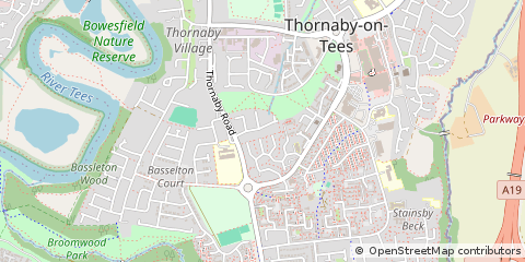 Map of Stockton-on-Tees