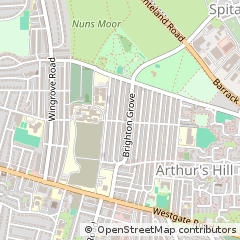 Map of Newcastle Upon Tyne