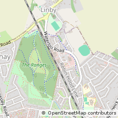 Map of Nottingham, Nottinghamshire