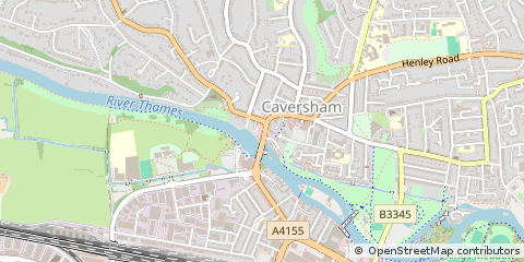 Map of Reading, Berkshire