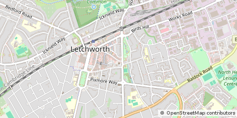 Map of Letchworth Garden City