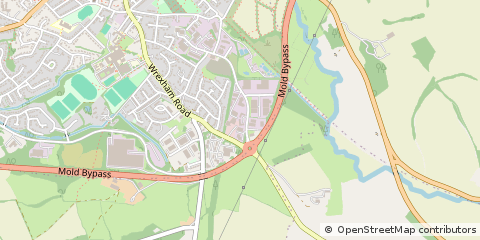 Map of Mold, Flintshire