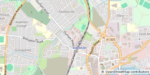 Map of Stockton-on-Tees