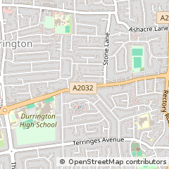 Map of Worthing, West Sussex