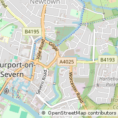 Map of Stourport-on-Severn
