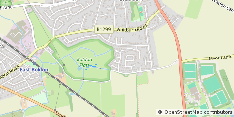 Map of Cleadon Village, Tyneside