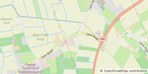 Map of Wisbech, Cambs