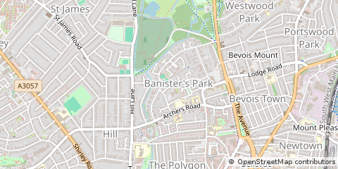 Map of Southampton, Hampshire