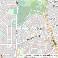 Map of Southampton, Hampshire