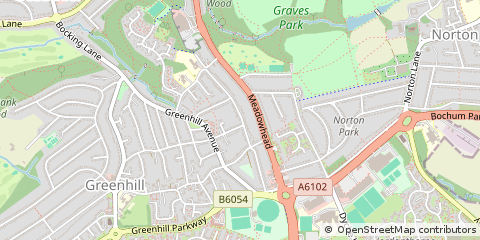 Map of Sheffield