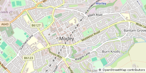 Map of Leeds, West Yorkshire