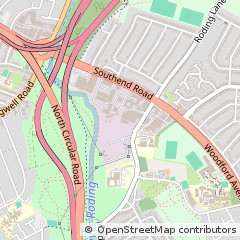 Map of Woodford Green, Essex