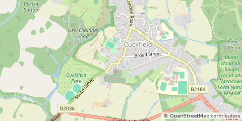 Map of Haywards Heath, West Sussex