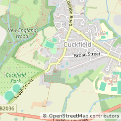 Map of Haywards Heath, West Sussex