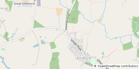Map of Kirdford, West Sussex