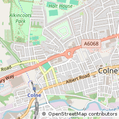 Map of Colne, Lancashire