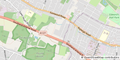 Map of Southend-on-SEA, Essex