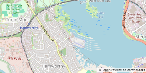 Map of Poole, Dorset