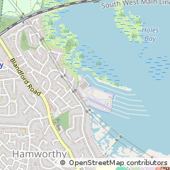 Map of Poole, Dorset
