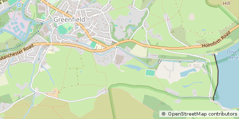 Map of Oldham, Greater Manchester