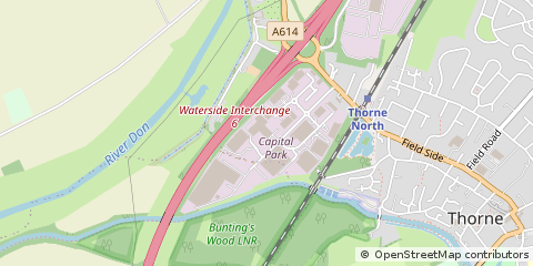 Map of Thorne, South Yorkshire