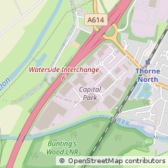 Map of Thorne, South Yorkshire