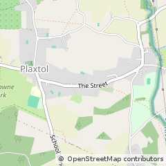 Map of Plaxtol, Sevenoaks, Kent