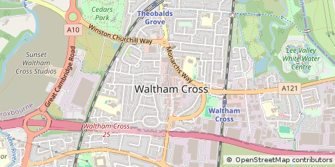 Map of Waltham Cross, Hertfordshire