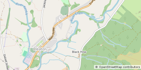 Map of Cleator, Cumbria