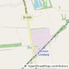 Map of Kirton Lindsey, Lincolnshire