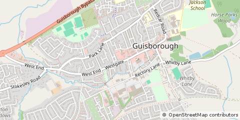 Map of Guisborough, Cleveland