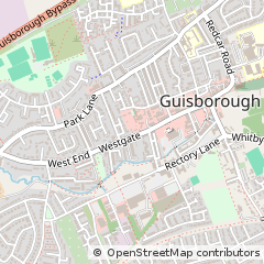 Map of Guisborough, Cleveland