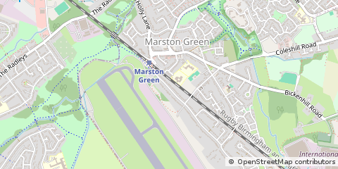Map of Solihull, West Midlands