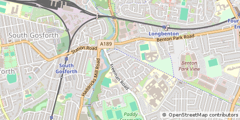 Map of Newcastle Upon Tyne