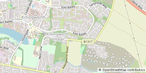 Map of Newcastle Upon Tyne, Tyne And Wear
