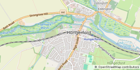 Map of Hungerford, Berkshire