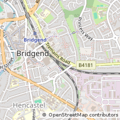 Map of Bridgend