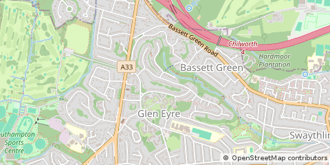 Map of Southampton, Hampshire