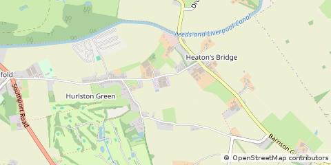 Map of Ormskirk, Lancashire