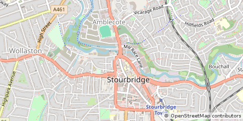 Map of Stourbridge, West Midlands