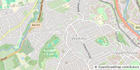 Map of Sheffield
