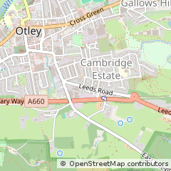 Map of Otley, Leeds