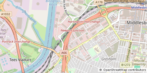 Map of Middlesbrough