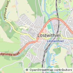 Map of Lostwithiel, Cornwall