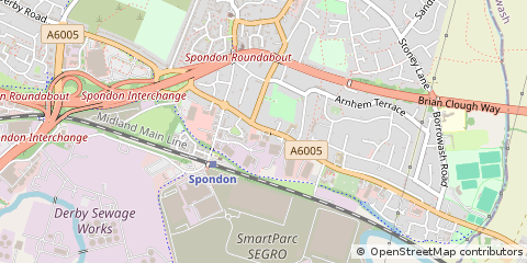 Map of Derby, Derbyshire